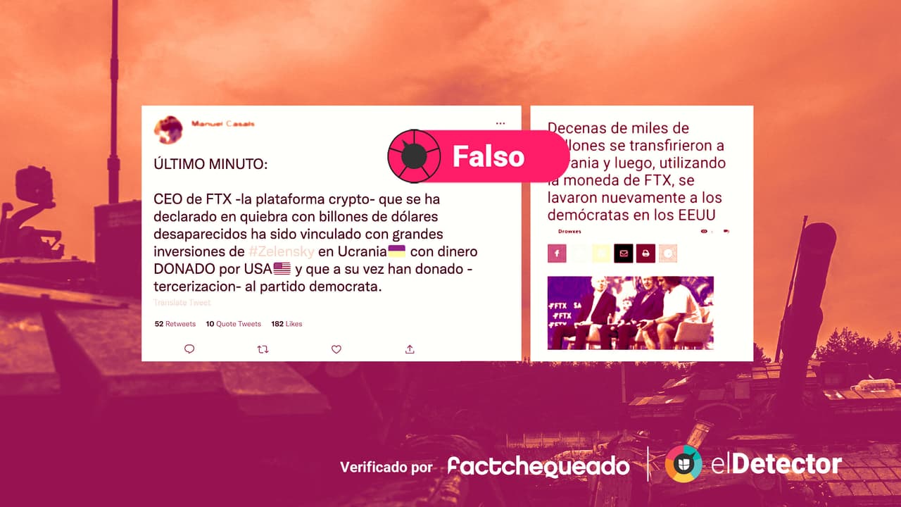 Es falso que el dinero que EEUU ha enviado a Ucrania se haya destinado a financiar al Partido Demócrata  