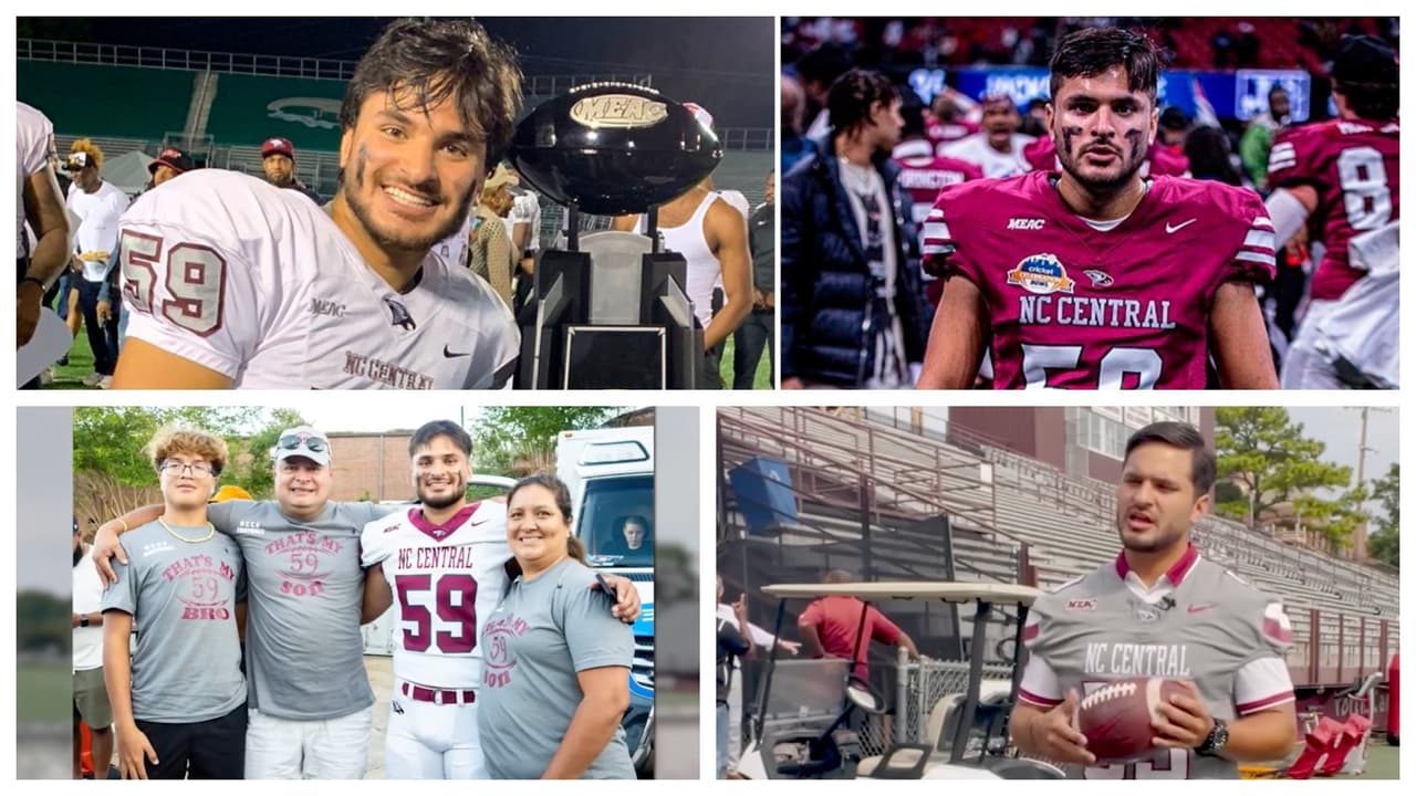 "Soy peruano, y me siento orgulloso": Juan Velarde, destacado estudiante y jugador de futbol americano de la NCCU 