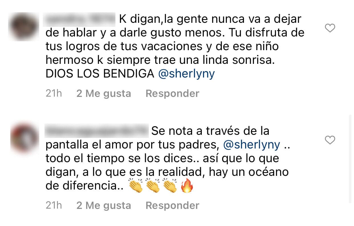 Algunos de sus fans le mandaron mensajes de apoyo, en los que también incluyeron a sus padres.