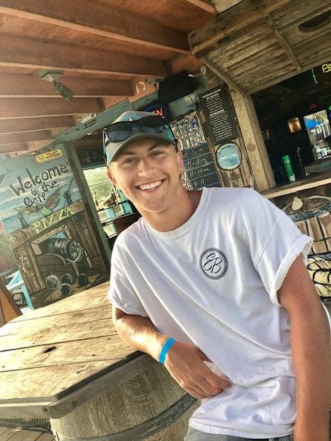 Tristan Bailey tiene planes de ingresar al ejercito una vez se recupere por completo. Aquí en una foto antes del accidente.