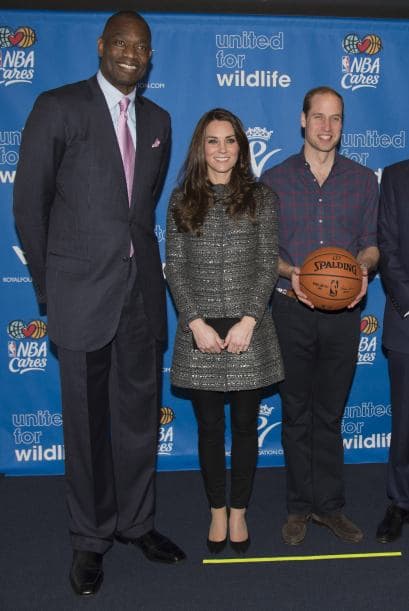 La pareja real acudió al encuentro de baloncesto entre los Cleveland Cavaliers y los Nets de Brooklyn.