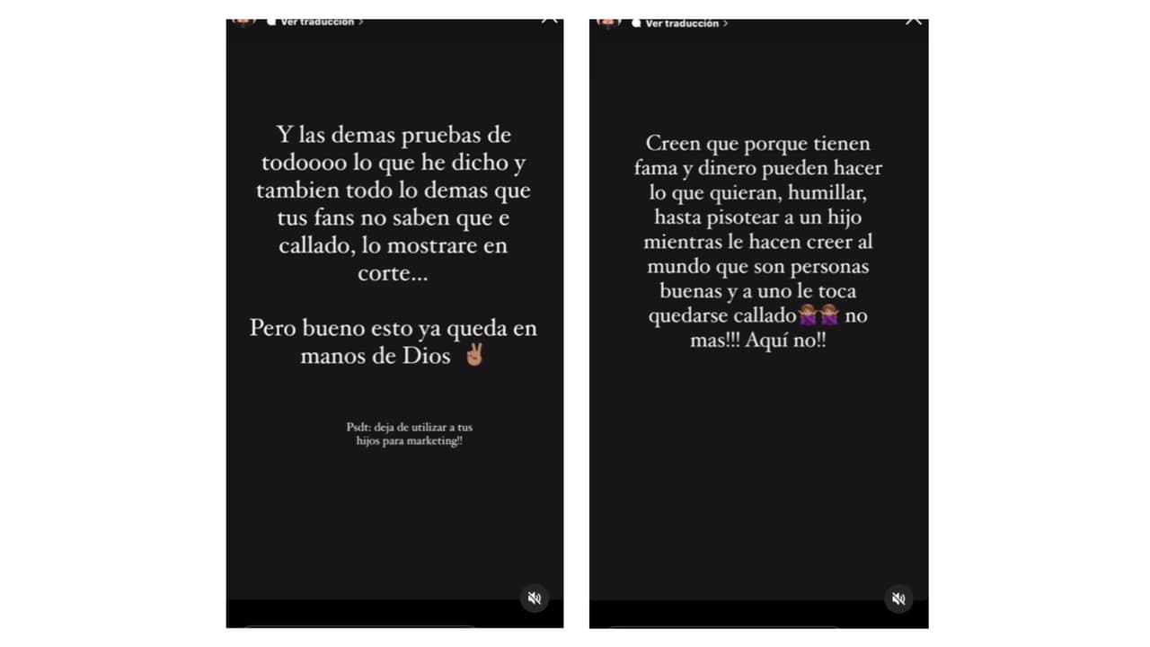 La modelo amenazó al cantante con quitarle el apellido a su hija.