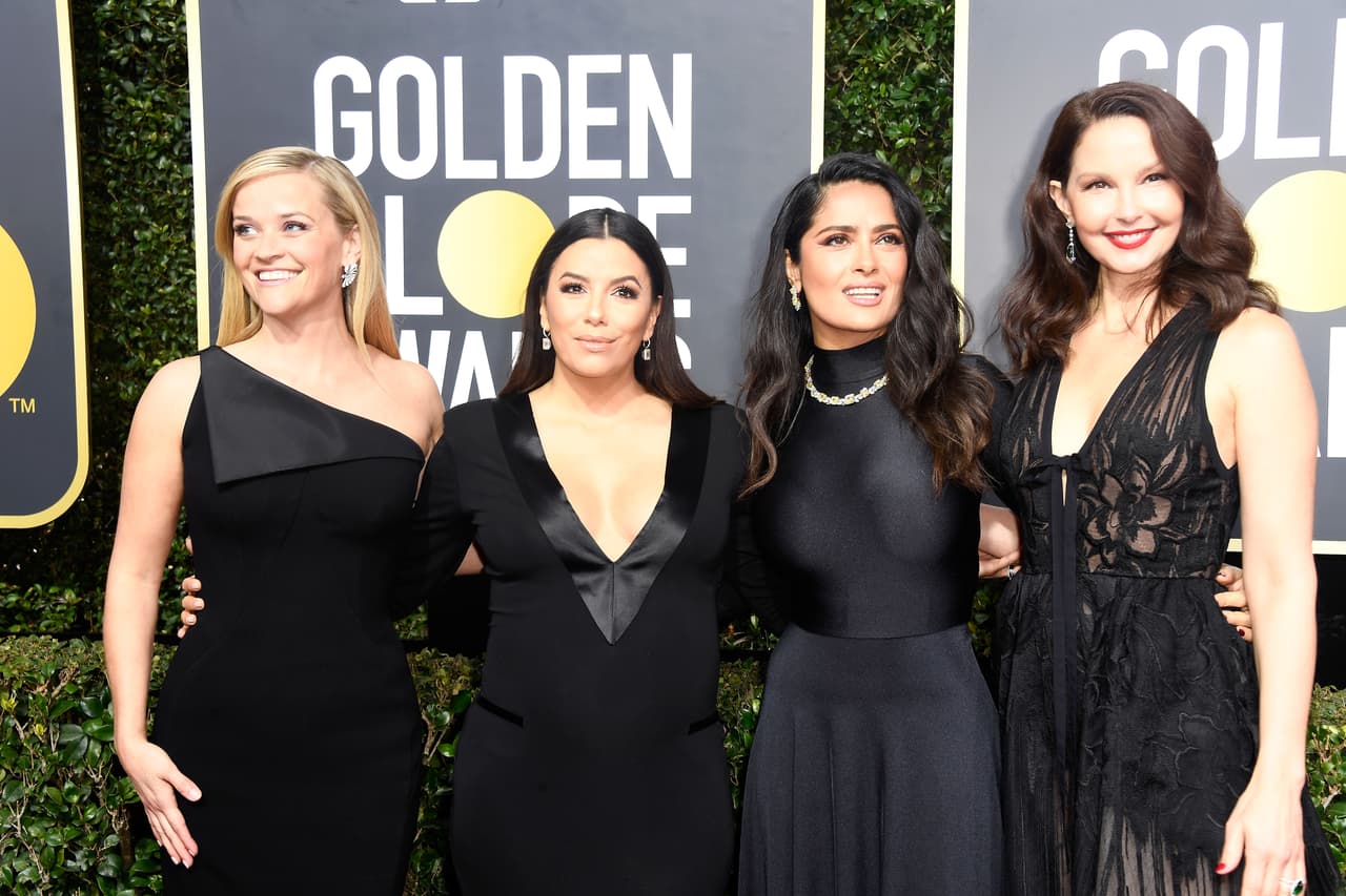 Reese Witherspoon, Eva Longoria, Salma Hayek y Ashley Judd, algunas de las actrices que firmaron el manifiesto de Time's Up.