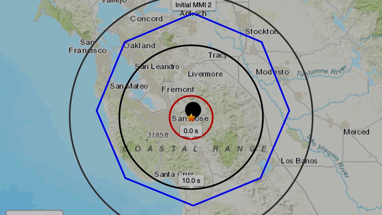 Sismo de magnitud 3.6 sacude esta mañana el sur de la Bahía de San Francisco