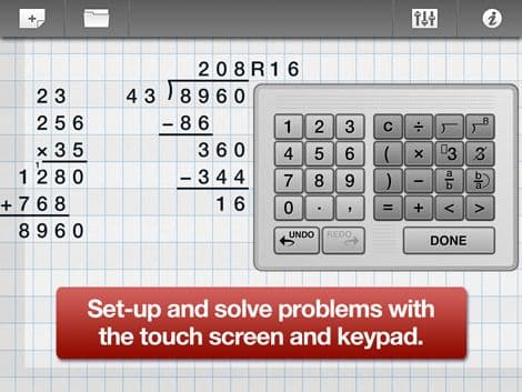 ModMath - Diseñado para las personas con dislexia y disgrafía para quienes la mecánica de la escritura de problemas de matemáticas provoca una barrera. ModMath se ocupa de la construcción del problema. Después de eso, la solución de ese problema lo debe hacer el estudiante.