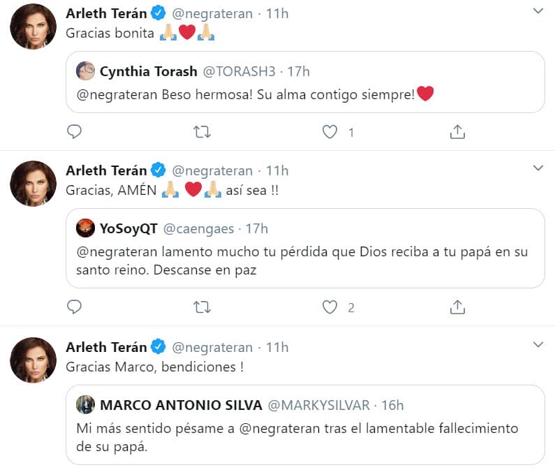La actriz contestó algunos mensajes que recibió en Twitter.
<br>