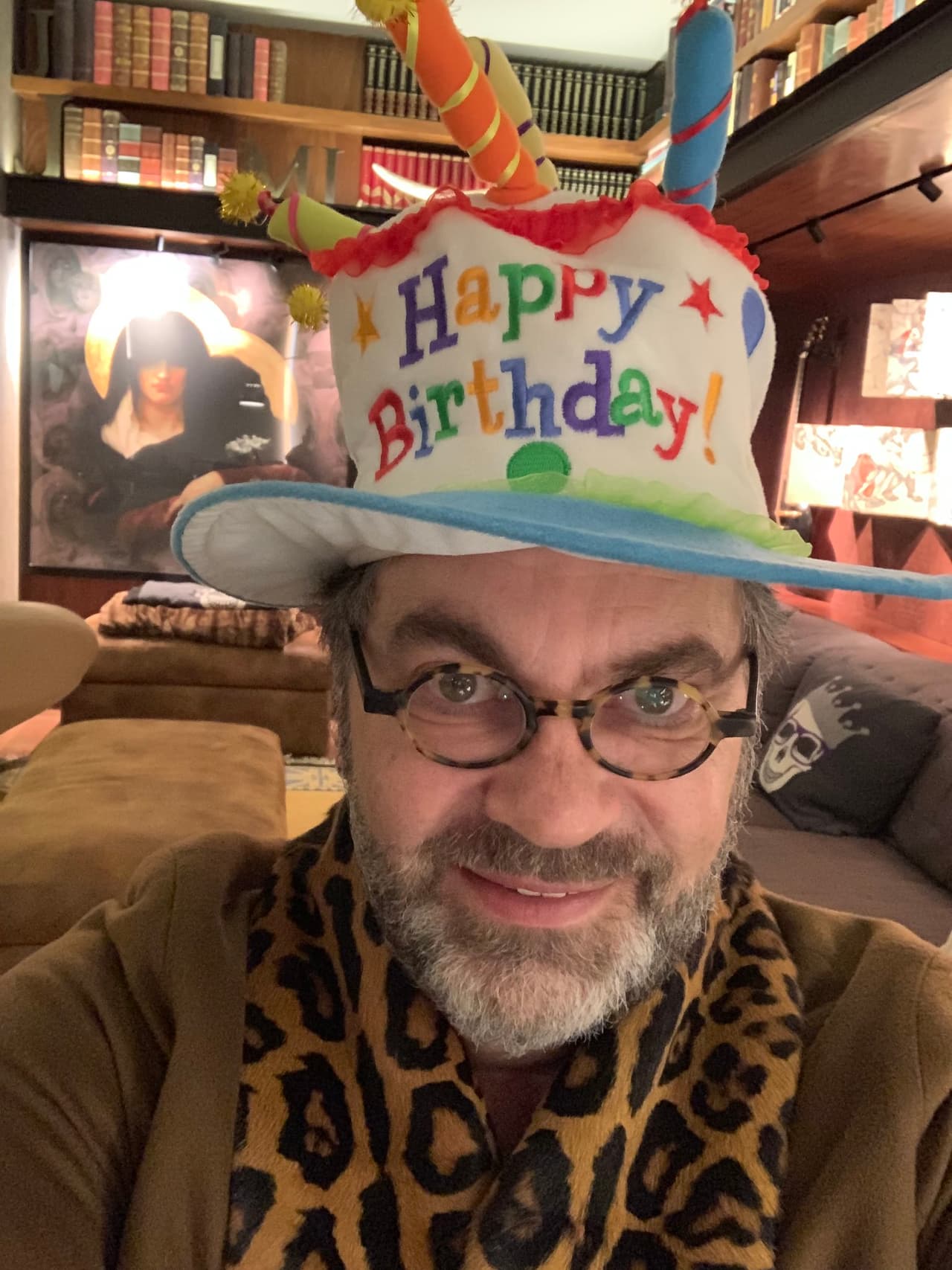 El cantante le compartió una imagen de su breve celebración.