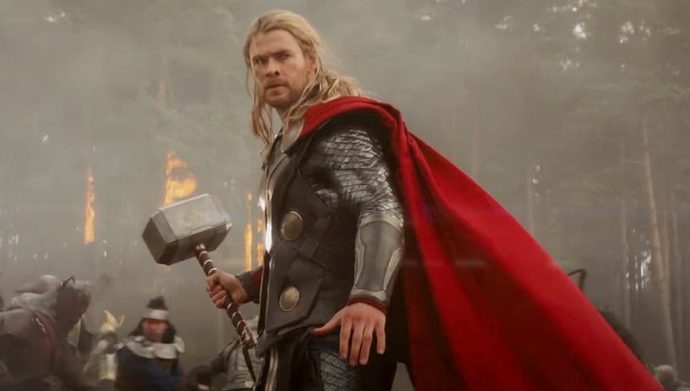 Chris Hemsworth como Thor en el MCU