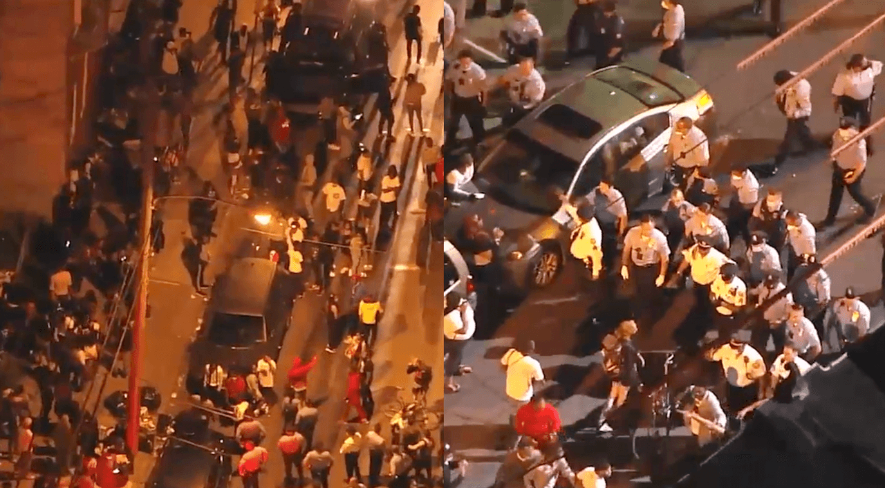 Las impactantes imágenes de una reunión masiva de personas en Filadelfia en época de coronavirus