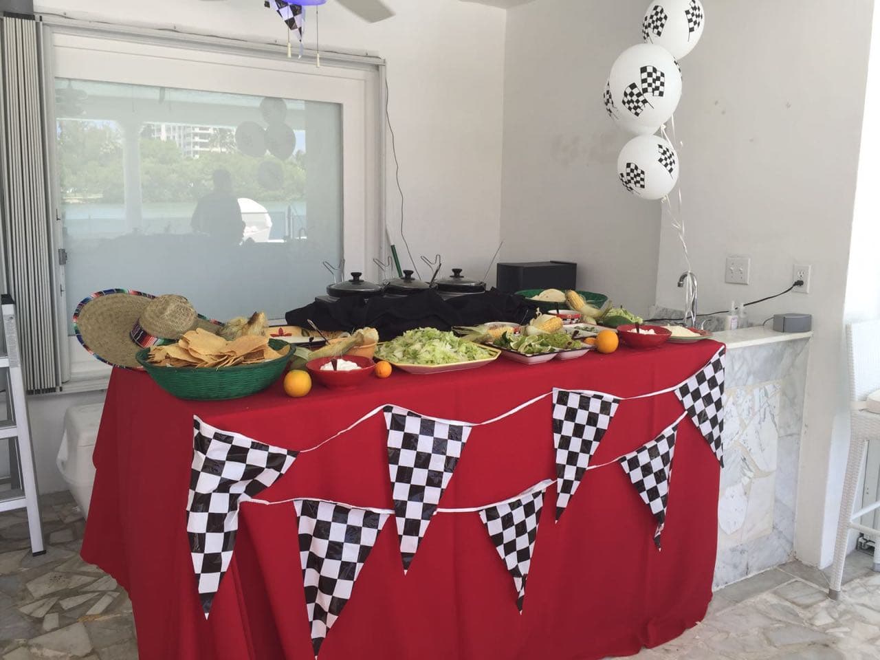 Un gran festín para los invitados.