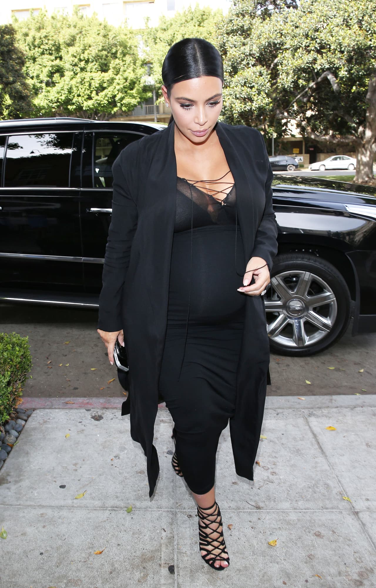 Durante su primer 'baby shower', por la llegada de North West, solo realizó una cena al aire libre con familiares y amigos.