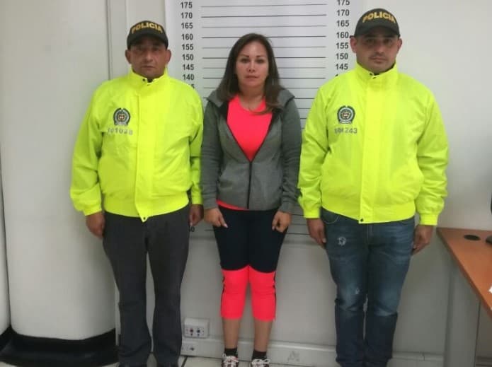 La narcotraficante mexicana Maricela Florez Torruco, alias ‘La Dama de Hierro’, fue arrestada en julio de 2017 en Colombia.