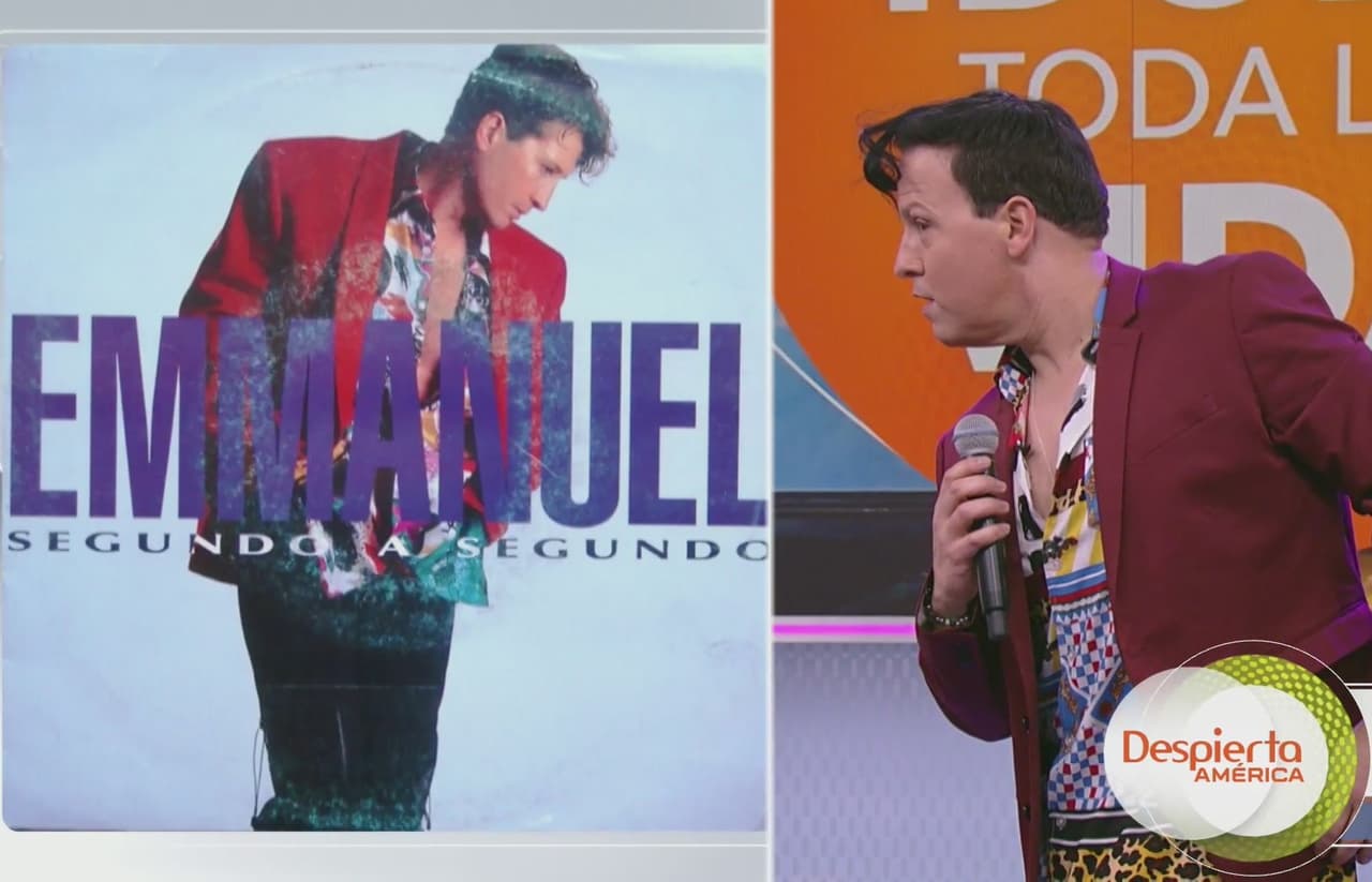 Raúl González también posó como el cantante en el álbum 'Segundo a segundo'.