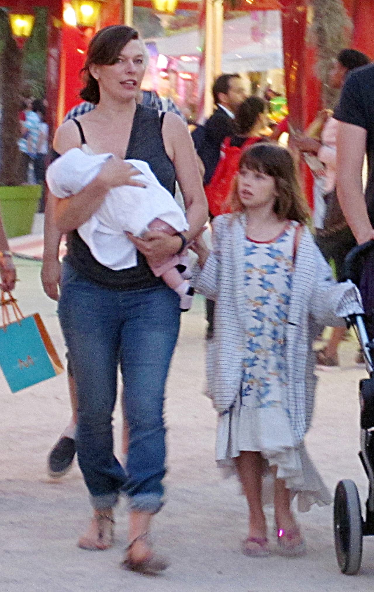 ¡Hora de la siesta! La pequeña Dashiel quedó rendida con tanto movimiento.