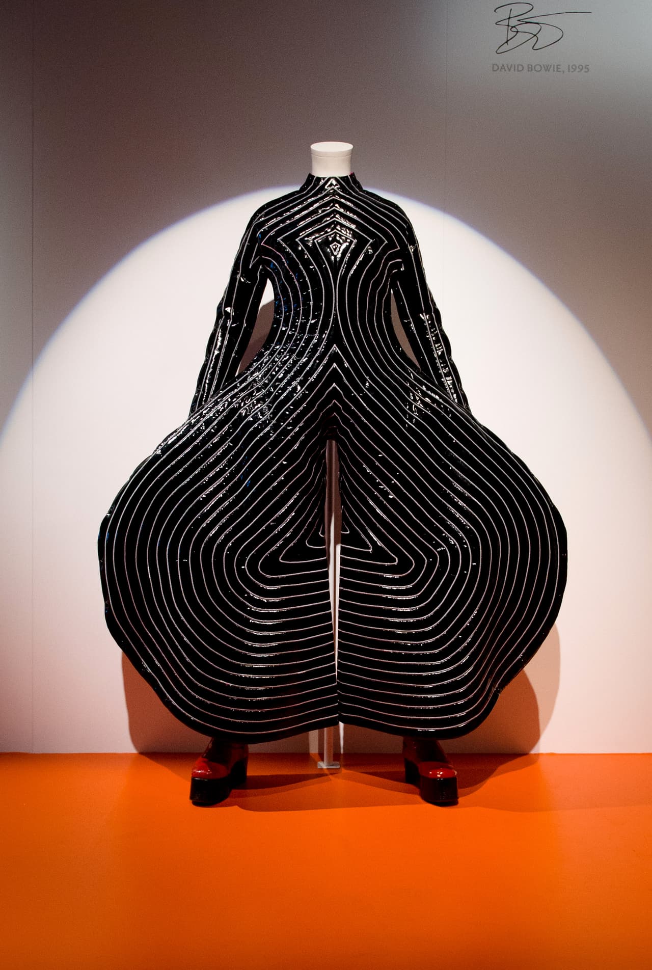 The 'Tokyo-Pop' bodysuit worn by musician and actor David Bowie on the 'Aladdin Sane' tour