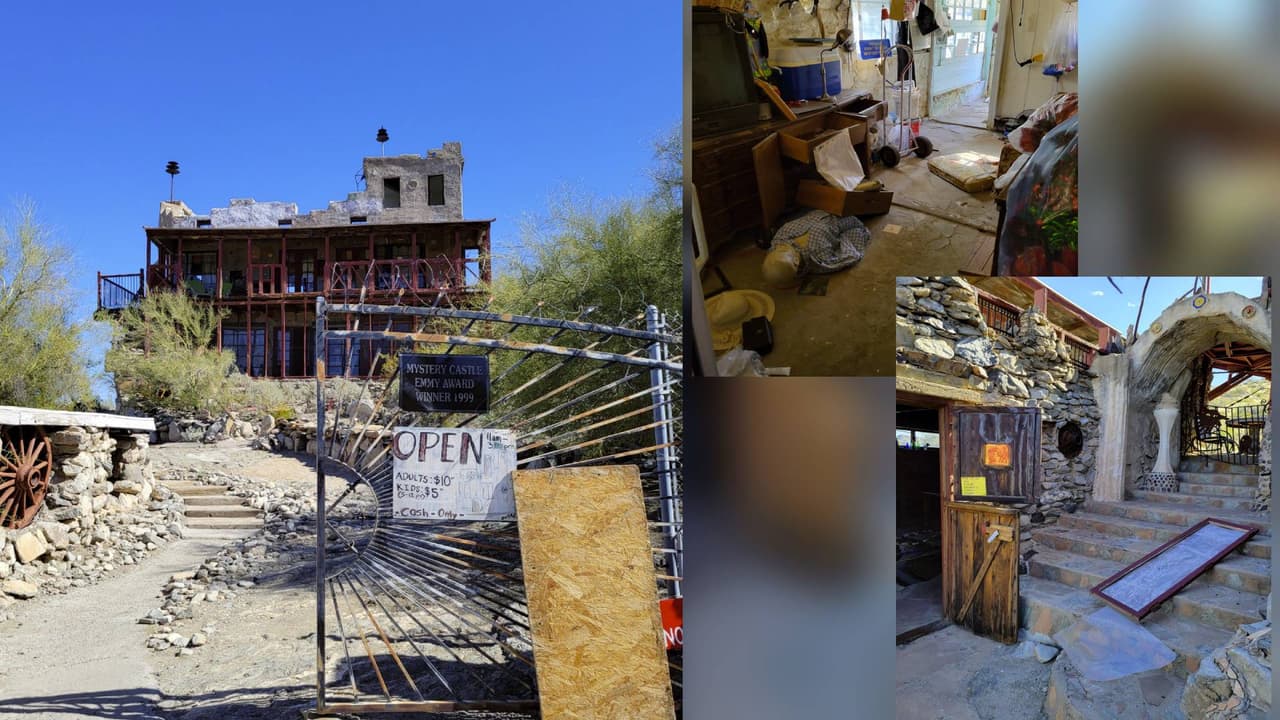 Buscan a responsables de vandalizar “Mystery Castle” en Phoenix