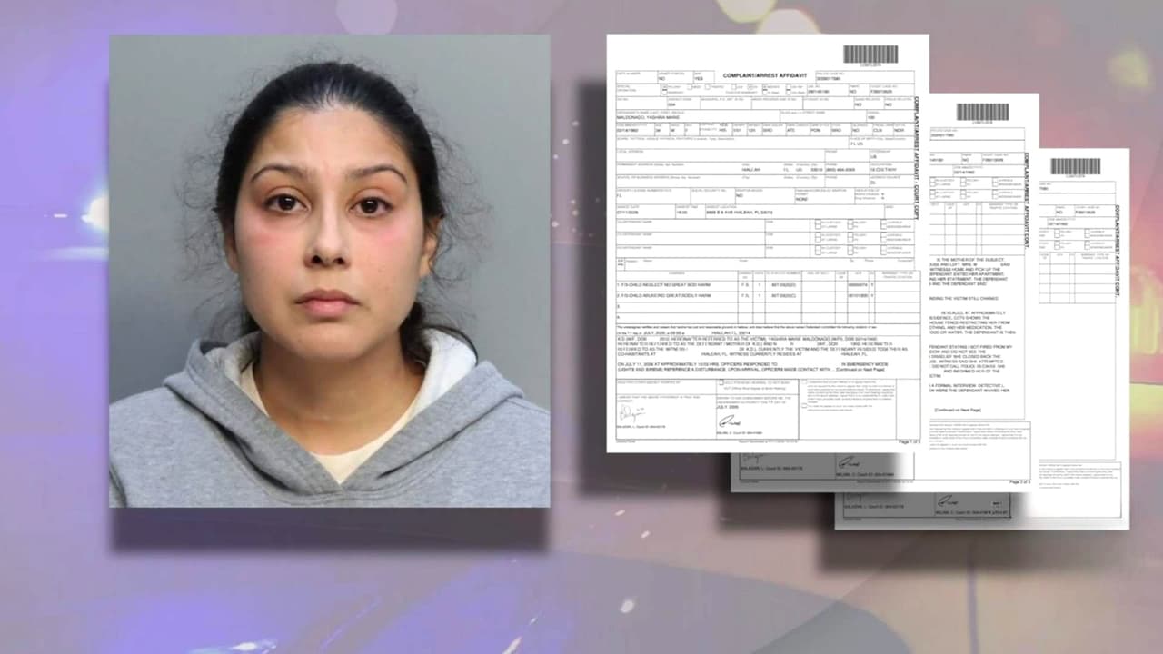 Acusan a una mujer de encadenar a su hija frente en una casa de Hialeah