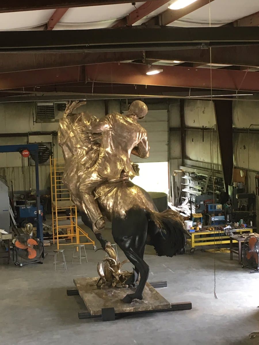 The bronze replica was donated by the Bronx Museum of the Arts. Seen here before it was shipped to Cuba. Photo from @DPRCubaOnu
<br>Ana Silvia Rodríguez Abascal Deputy Permanent Representative of Cuba to the UN