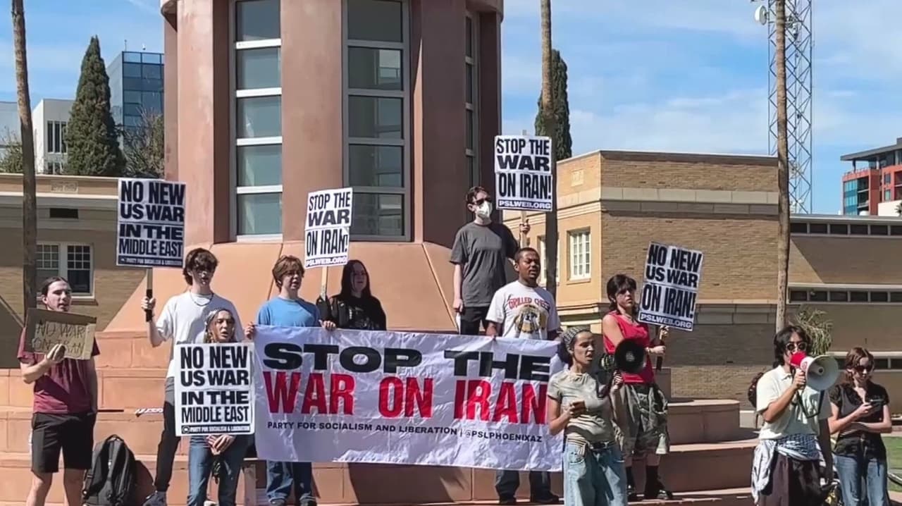 Arizona se suma a protestas por ataques a Irán; se registra enfrentamiento entre manifestantes