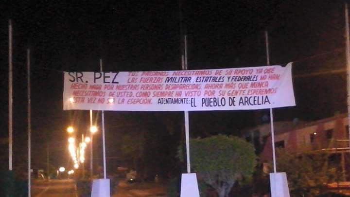 Petición de los pobladores de Arcelia a 'El Fish', líder de la Familia Michoacana.