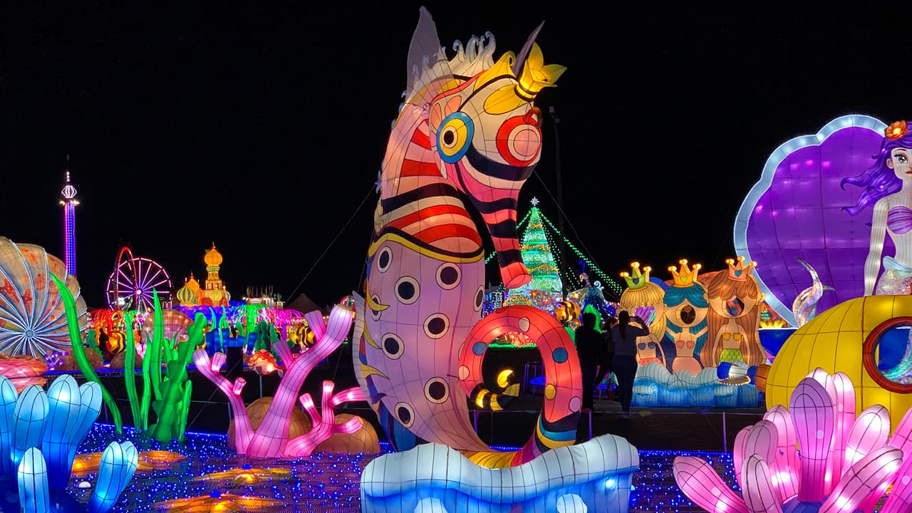 Paisajes en el fondo del mar y sus maravillosos habitantes es lo que te ofrece 
<b>The Sea</b> en 
<b>Magical Winter Lights.</b>