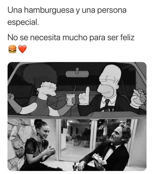 Joaquin Phoenix lo volvió a hacer. Se ganó el Oscar de mejor actor y lo celebró con una hamburguesa. ¡Sencillez!