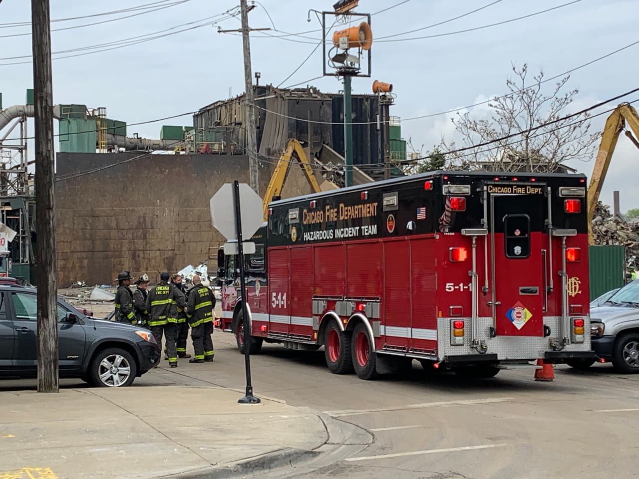 Reportan "explosión e incendio" en la planta General Iron del norte de la ciudad de Chicago