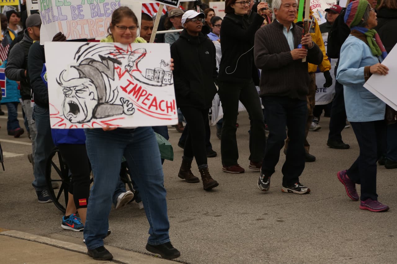 La Ciudad de los Vientos se sumó a decenas de ciudades del país donde este día hubo manifestaciones por los derechos de los trabajadores.