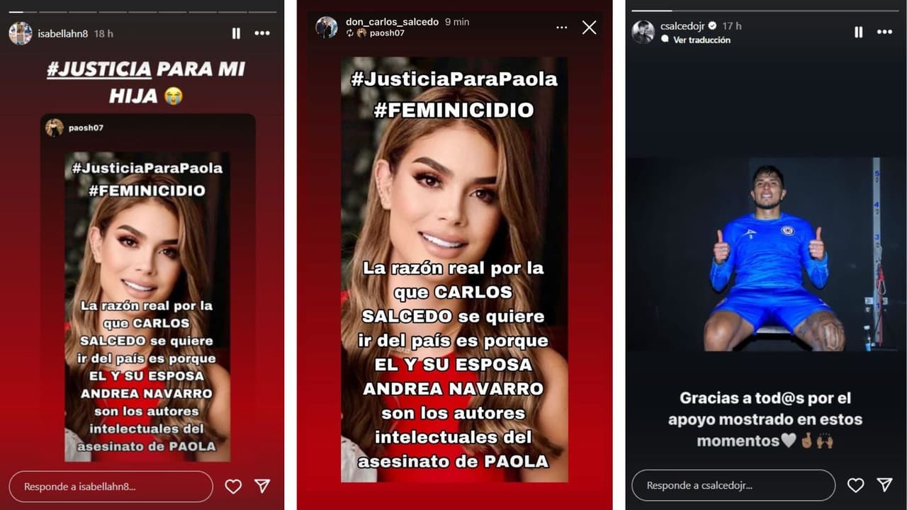 Papás de Carlos Salcedo lo culpan por el asesinato de su hermana Paola. El jugador apareció para agradecer el apoyo que está recibiendo.