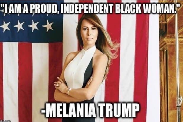 Melania, toda una orgullosa, independiente mujer afroamericana.