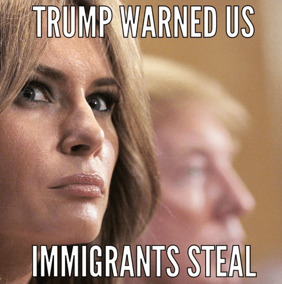 ¿Verdad que los inmigrantes roban, Donald?