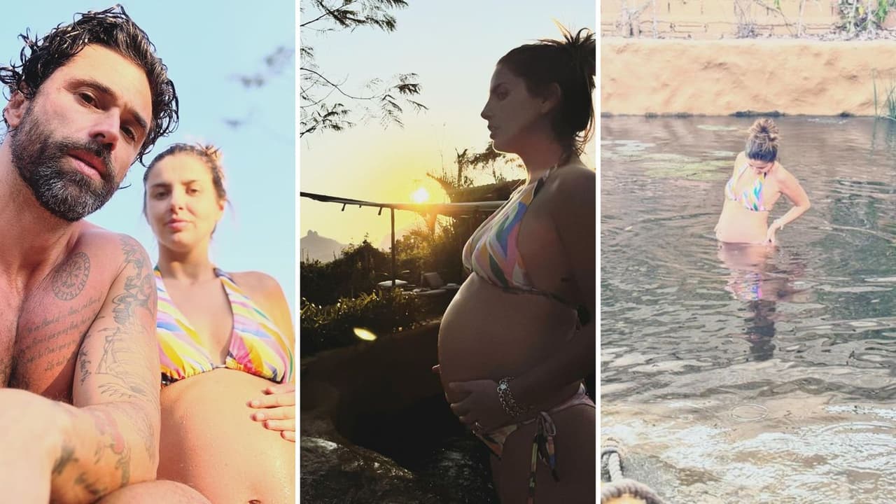 Michelle Renaud en sus últimos meses de embarazo.
<br>