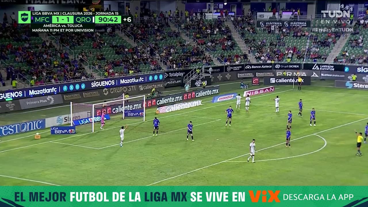 ¡Otro gol anulado al Querétaro! De nuevo posición adelantada de Mateo Coronel