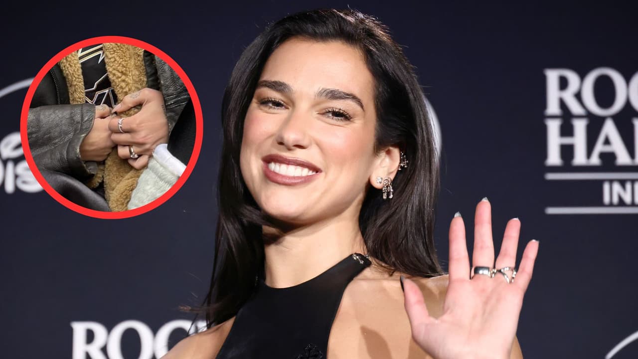 Dua Lipa luce lujoso anillo y provoca rumores sobre estar comprometida