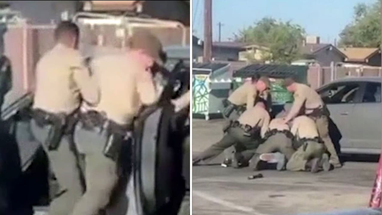 Golpeado y semidesnudo: así quedó hispano tras parada de tráfico por oficiales del alguacil