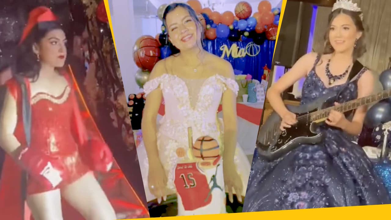 No quisieron bailar vals en sus XV años: tocaron la batería, boxearon y presumieron otros talentos