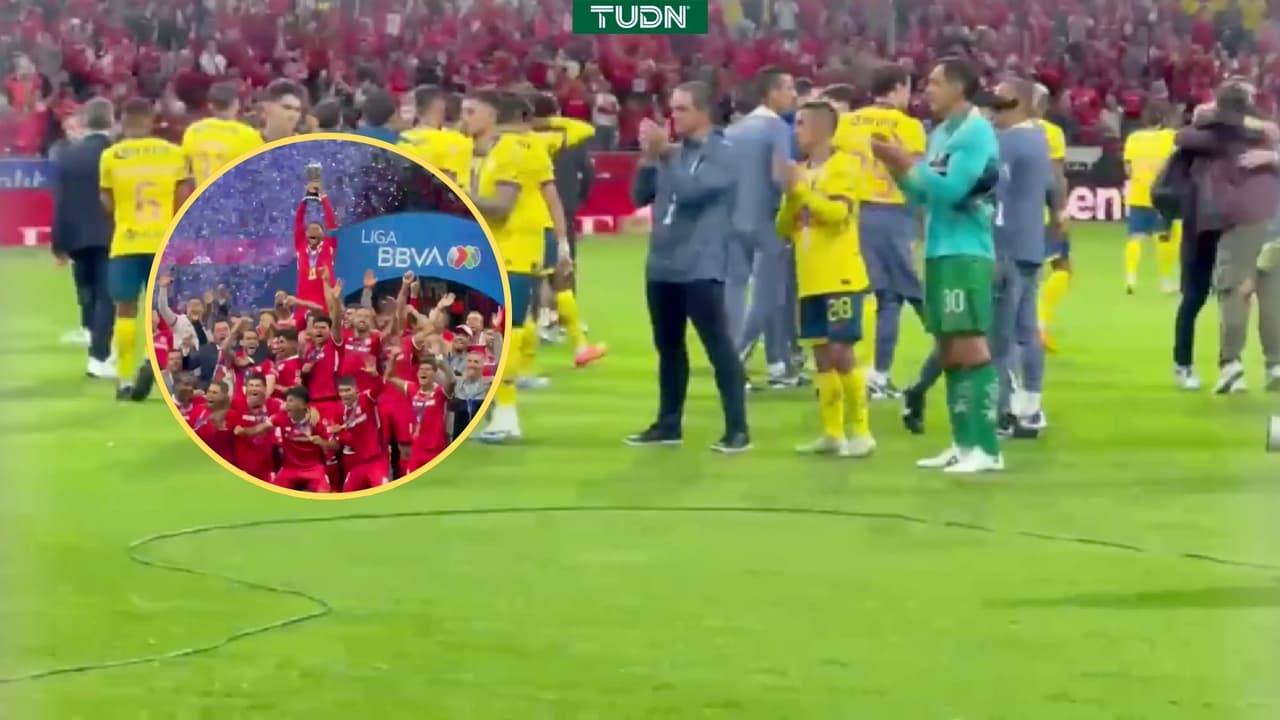 El brutal gesto de América mientras Toluca levantaba el título