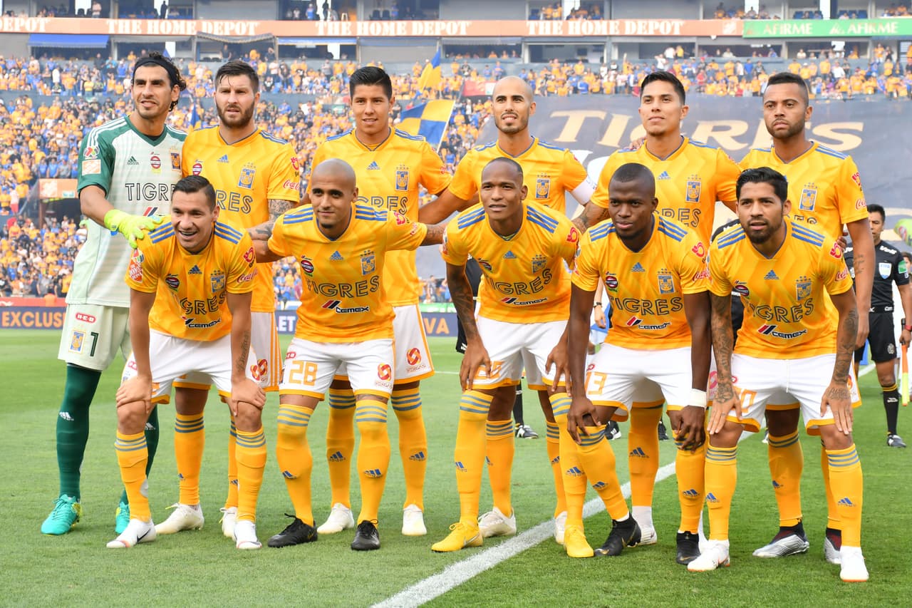 Con Gignac incluido desde el inicio del encuentro, así se presentó el conjunto local.