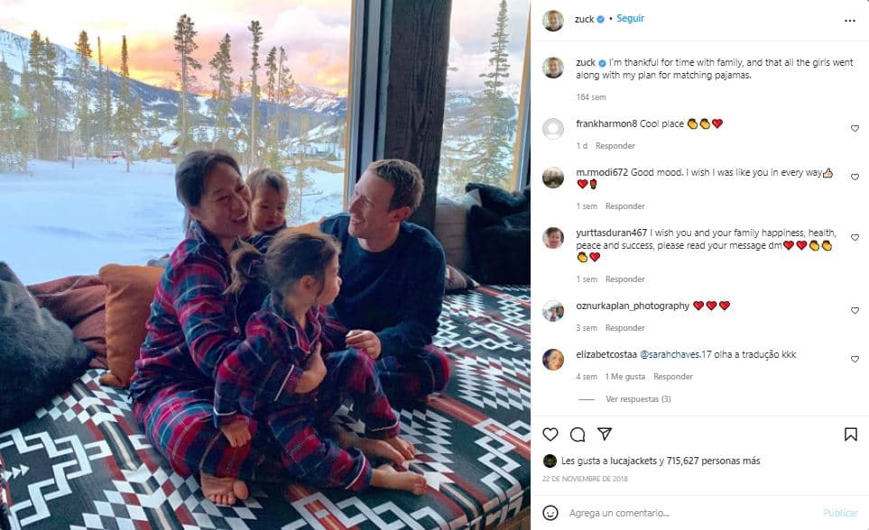 Mark Zuckerberg y familia