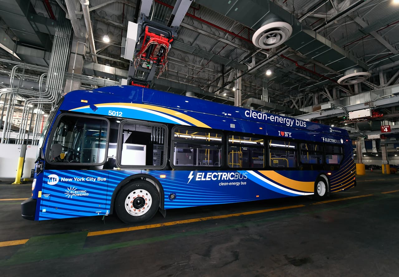 El anuncio tiene como objetivo cumplir con la Ley de Liderazgo Climático y Protección Comunitaria de reducir las emisiones de gases de efecto invernadero en un 85 por ciento para 2050 y el objetivo de la MTA de
<b> operar una flota de autobuses 100 por ciento cero emisiones para 2040</b>.
<br>