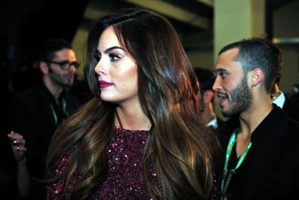 En el backstage también vimos a Ximena Navarrete.