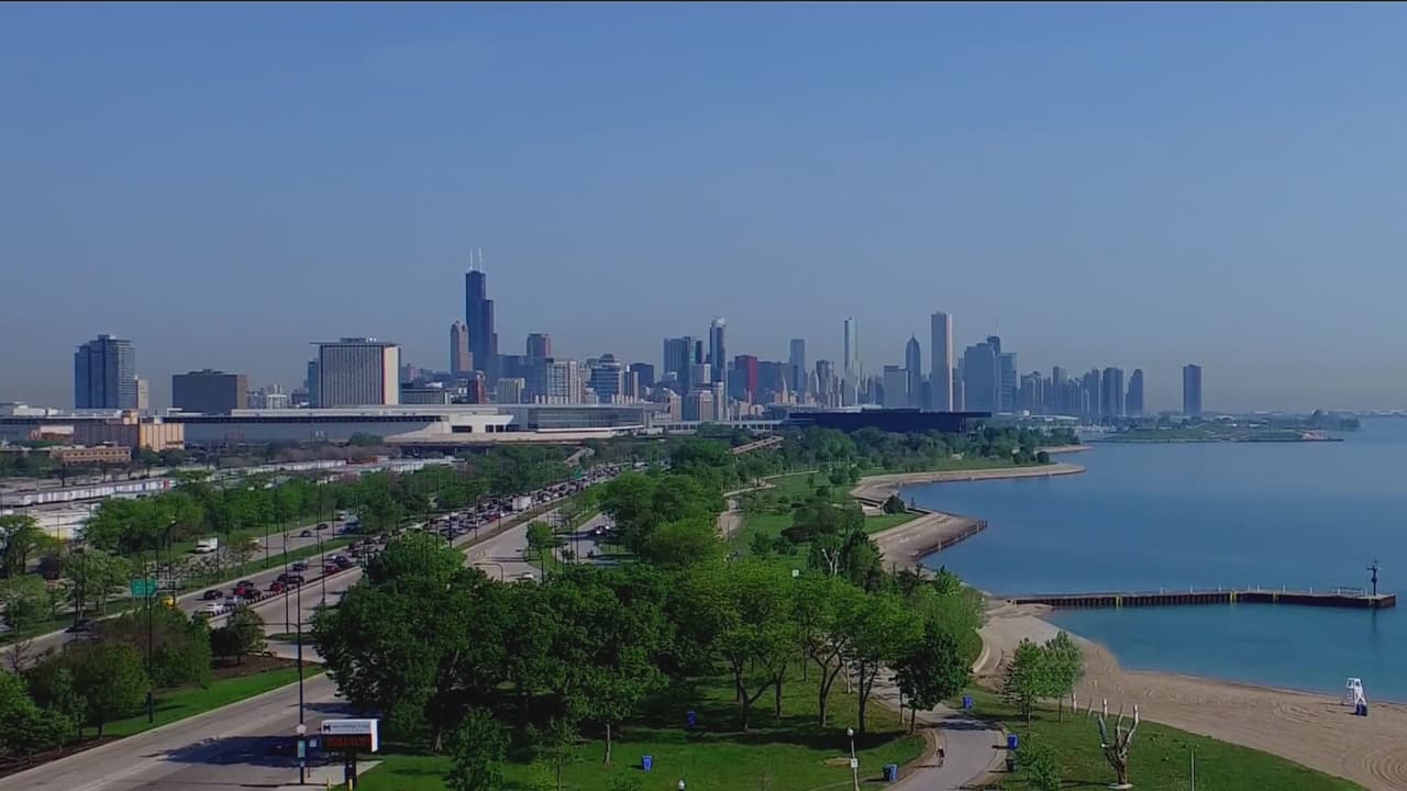 El hermoso Lago Michigan.