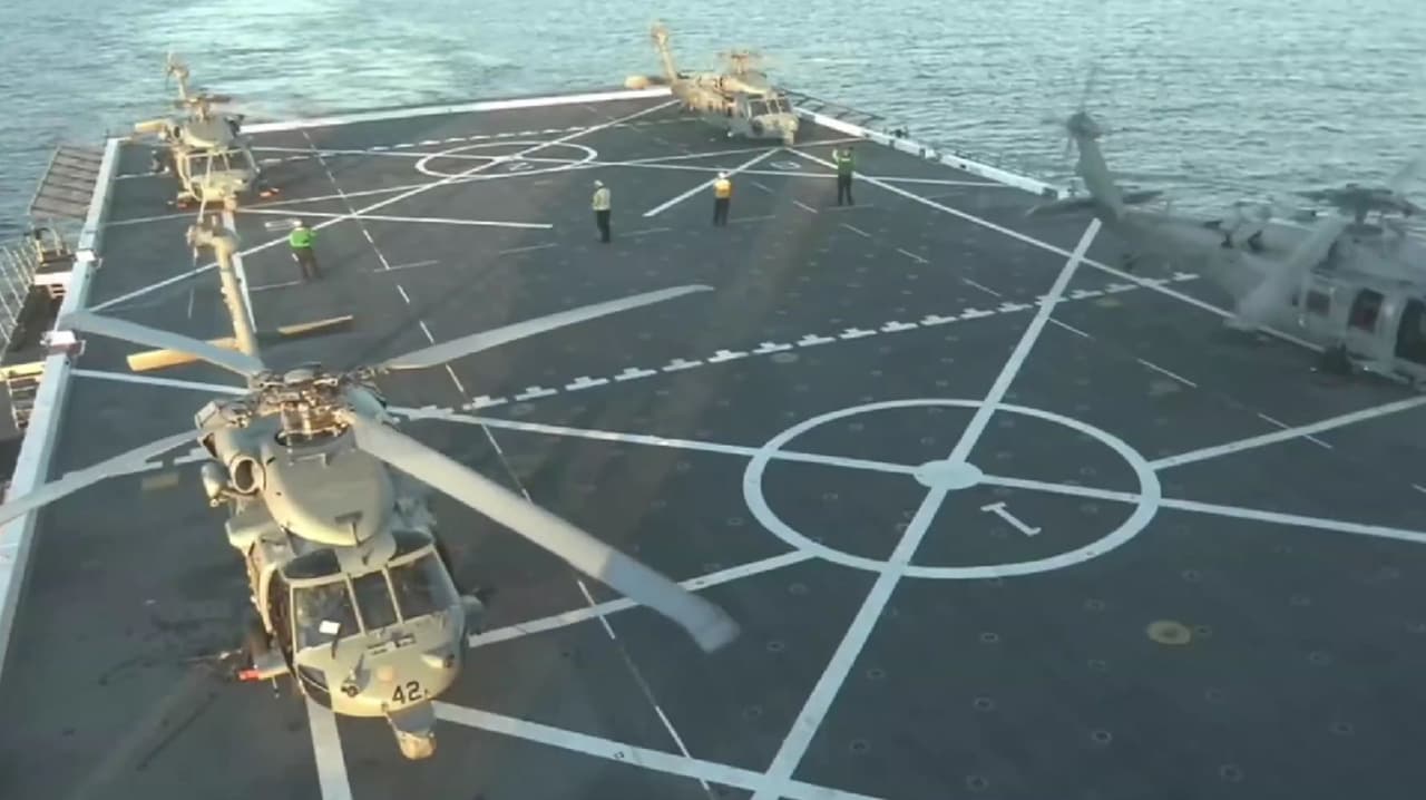 Artemis II: Llegan helicópteros a buque donde astronautas volverán a "pisar"