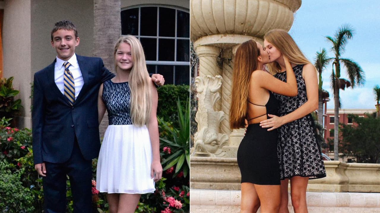 la foto viral compartida por Caitlin Crowley el 22 de octubre ha inspirado a ciento de jovencitas a publicar la misma misma imagen con sus novias en el baile de fin de año escolar.