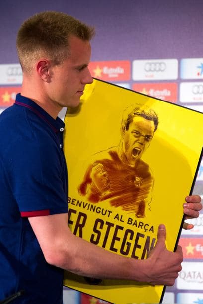 Ter Stegen fue presentado con el Barcelona