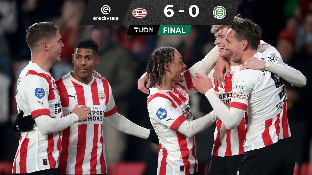 PSV golea al FC Groningen y pone al rojo vivo la Eredivisie   