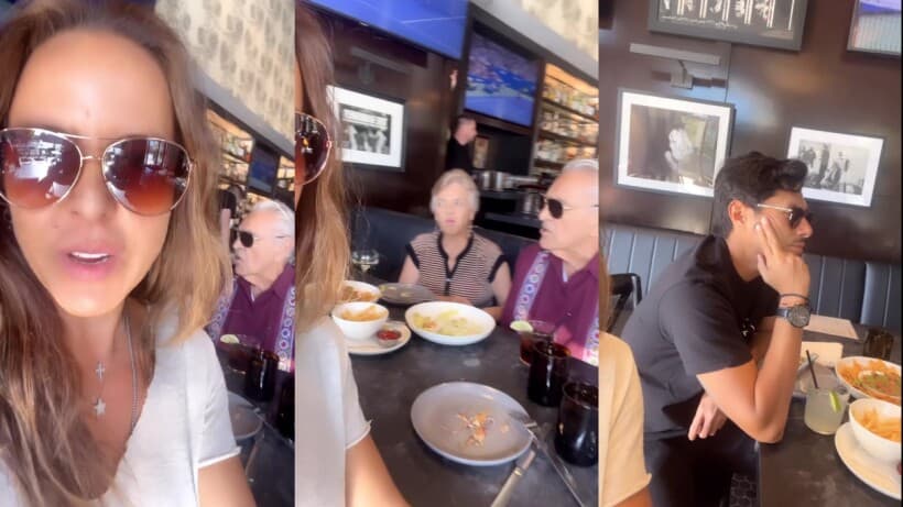 Kate del Castillo junto a sus papás y su novio en un viaje familiar.