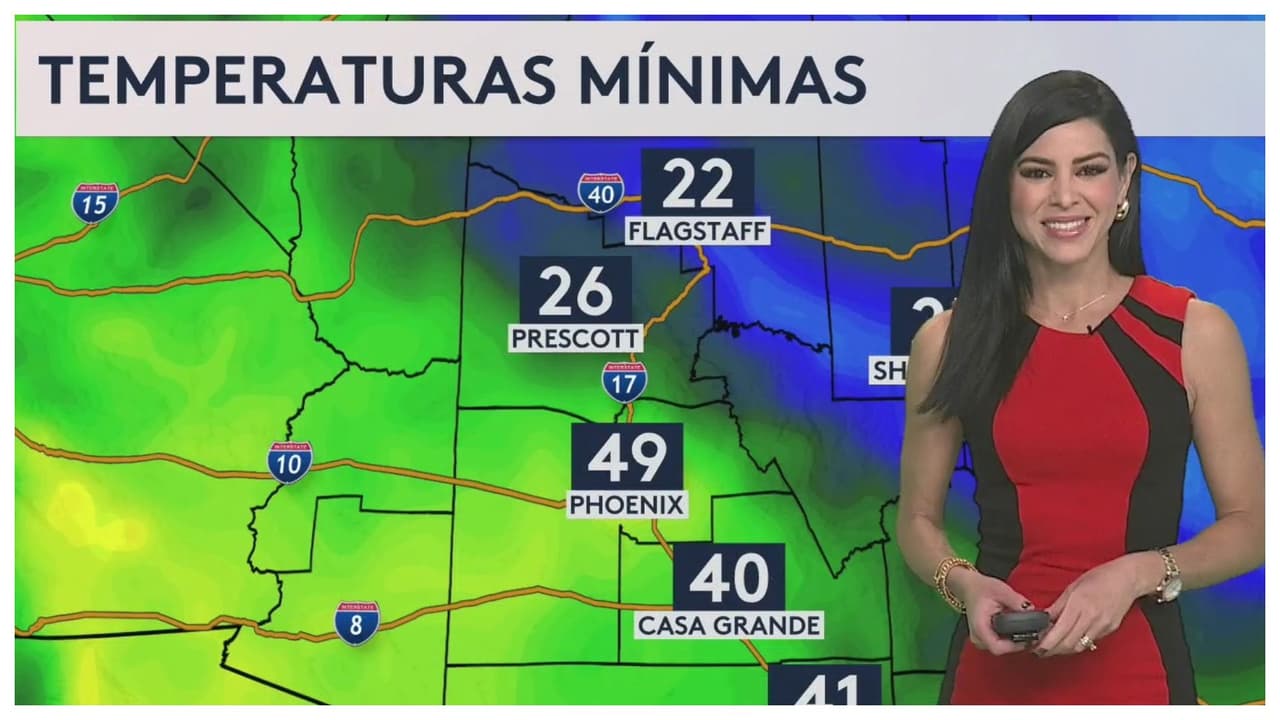 Pronóstico del tiempo hoy en Phoenix: Temperatura máxima de 77 °F y mínima de 49 °F