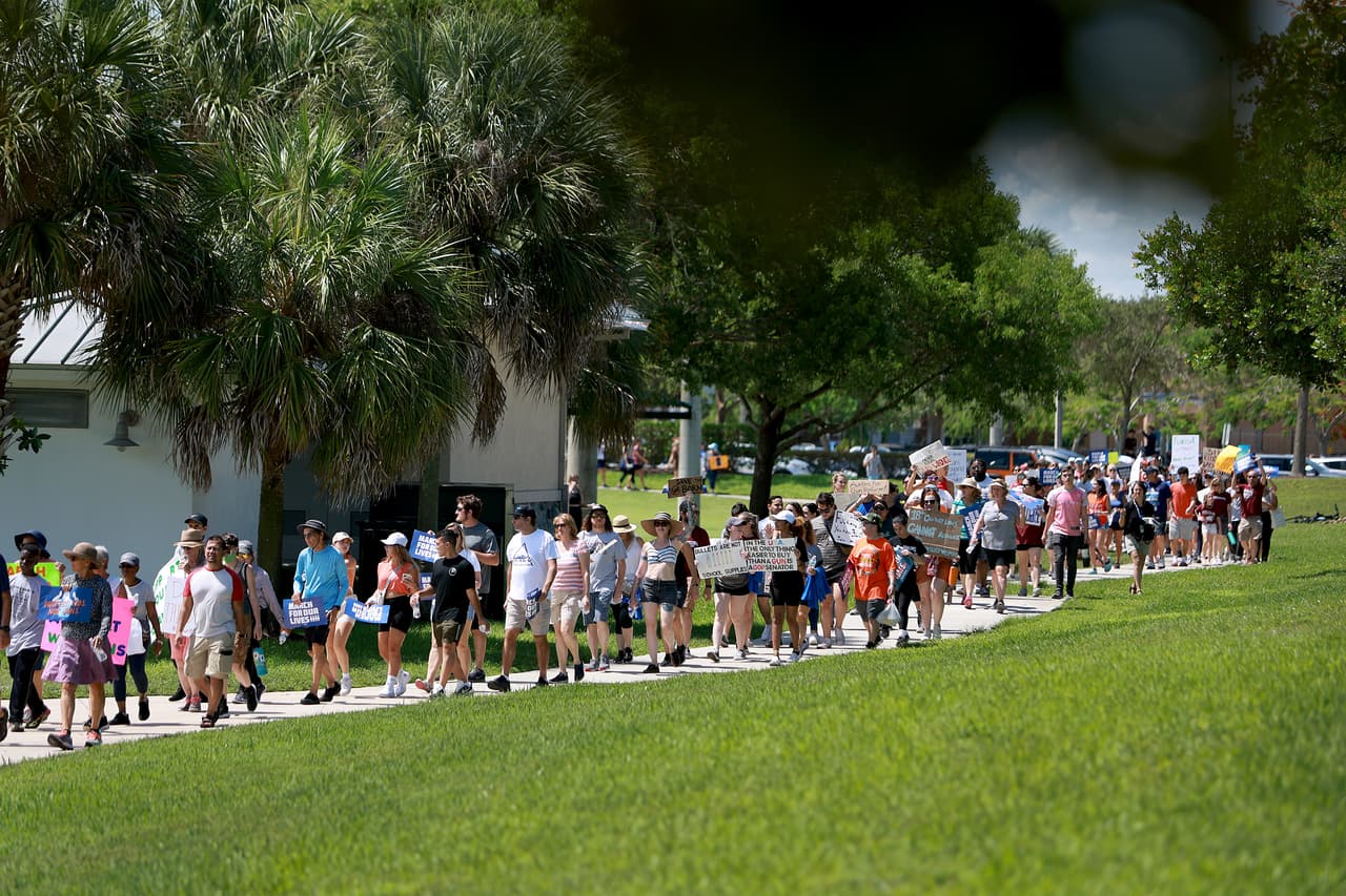 Es una de las 400 marchas organizadas durante este sábado 11 de junio alrededor de todo los Estados Unidos. 
<br>
