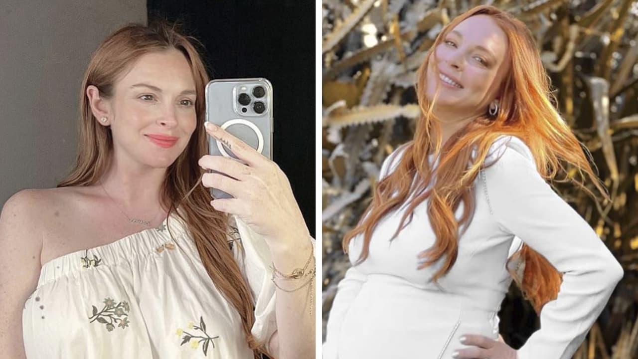 Lindsay Lohan muestra su cuerpo postparto y le dicen que es una inspiración para el 'body positive'